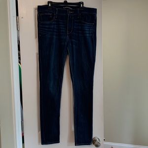 Express dark wash jean leggings. Size 10R